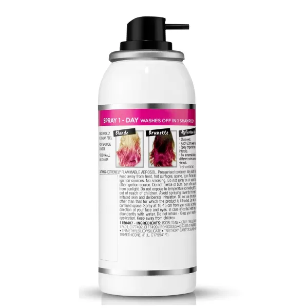 L'Oreal Paris Colorista 1-Day Washable Temporary Hair Color Spray, Silver, 2 Ounce