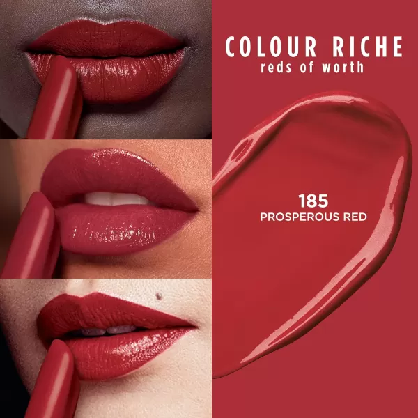 L'Oreal Paris Colour Riche Red Lipstick, Long Lasting, Satin Finish Smudge Proof Lipstick with Hydrating Argan Oil &amp; Vitamin E, Reds of Worth, Hopeful Red, 0.13 Oz