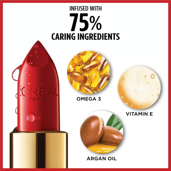 L’Oréal Paris Colour Riche Satin Lipstick for Moisturized Lips,Lip Makeup with Argan Oil and Vitamin E,Worth It,0.13 Oz