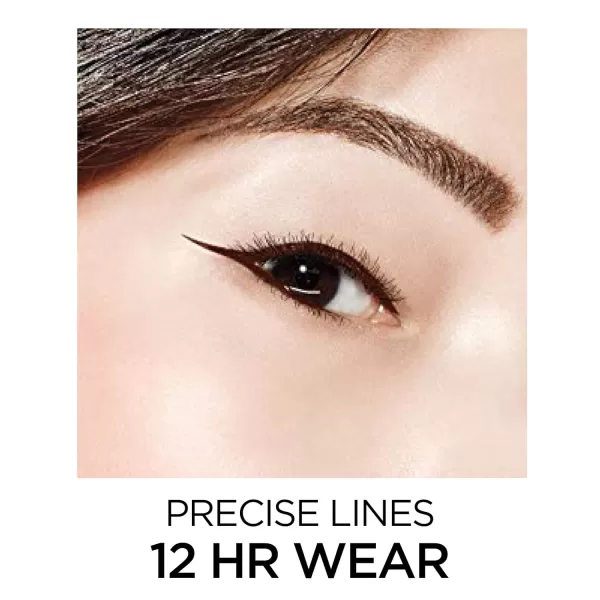 L’Oréal Paris Cosmetics Infallible Grip Precision Felt Eyeliner, Smudge Resistant, Long Lasting Waterproof Eyeliner, Black, Black, 0.03 fl oz