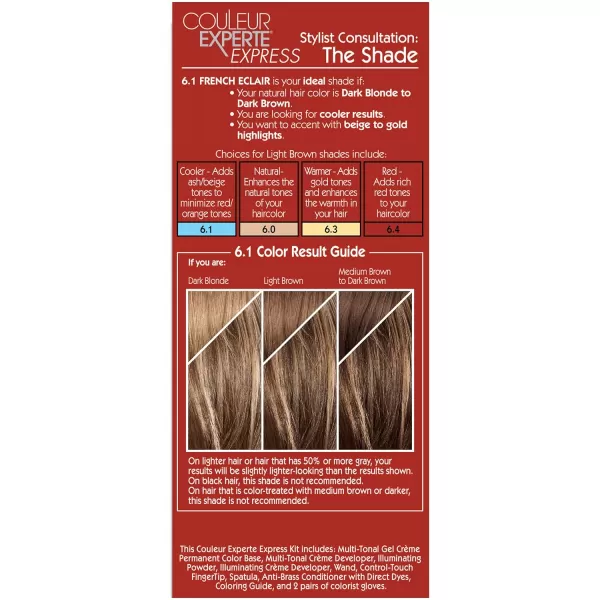 L'Oreal Paris Couleur Experte 2-Step Home Hair Color and Highlights Kit, Chocolate Mousse