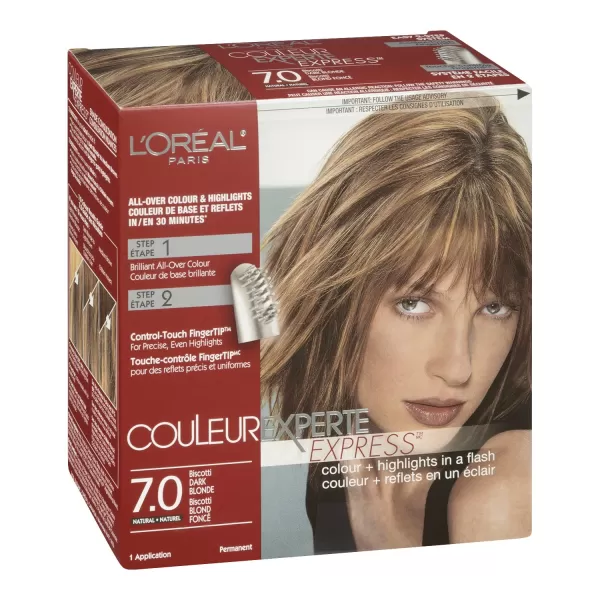 L'Oreal Paris Couleur Experte 2-Step Home Hair Color and Highlights Kit, Chocolate Mousse