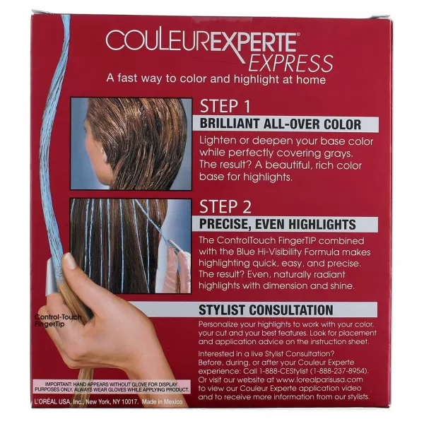 L'Oreal Paris Couleur Experte 2-Step Home Hair Color and Highlights Kit, Chocolate Mousse