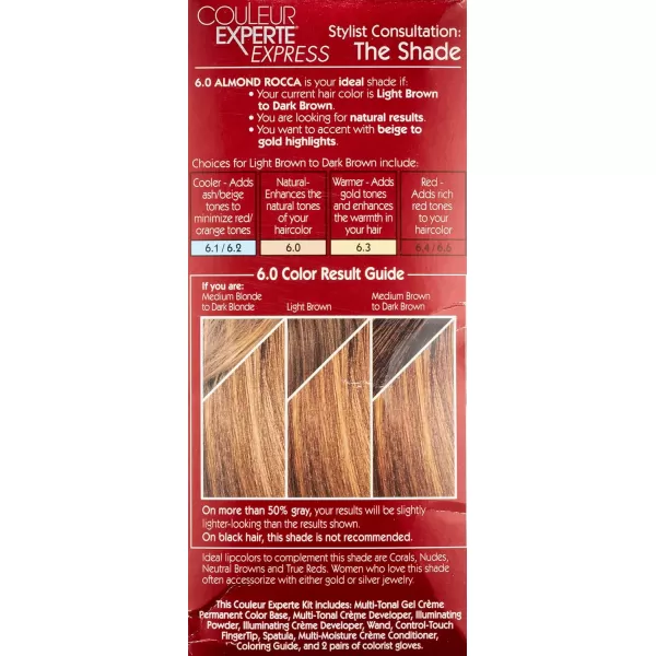 L'Oreal Paris Couleur Experte 2-Step Home Hair Color and Highlights Kit, Chocolate Mousse