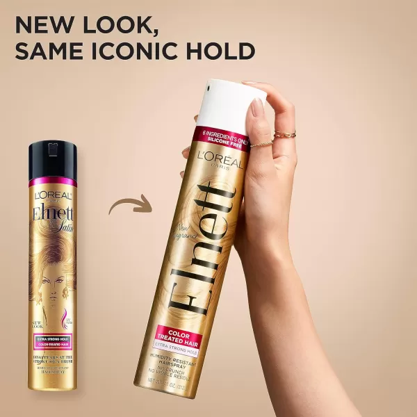 L'Oreal Paris Elnett Satin Hairspray Extra Strong Hold Unscented 11 oz; )