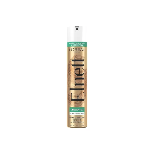 L'Oreal Paris Elnett Satin Hairspray Extra Strong Hold Unscented 11 oz; )