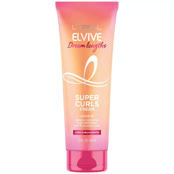L'Oreal Paris Elvive Dream Lengths Super Curls Cream Leave-In, 5.1 Ounce