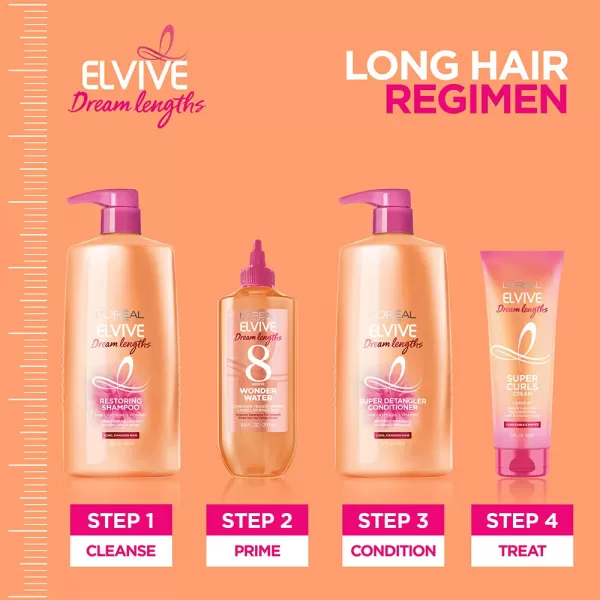 L'Oreal Paris Elvive Dream Lengths Super Curls Cream Leave-In, 5.1 Ounce