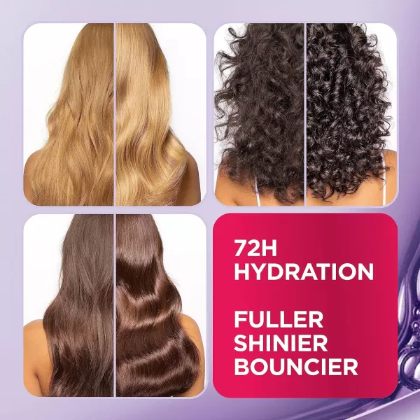 L'Oreal Paris Elvive Hyaluron Plump Hydrating Shampoo &amp; Conditioner for Dehydrated, Dry Hair Infused with Hyaluronic Acid Care Complex, Paraben-Free, 12.6 Fl Oz