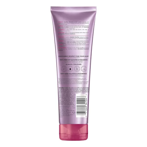 L'Oreal Paris EverPure Moisture Sulfate Free Shampoo for Color-Treated Hair, Rosemary, 33.8 Fl; Oz)