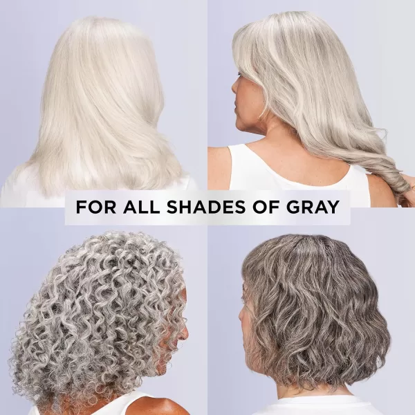 L'Oreal Paris EverPure Silver Care Sulfate Free Shampoo, Brightening and Nourishing Hair Care for Gray and Silver Hair, Vegan Formula with Peptides, 8.5 Fl Oz)