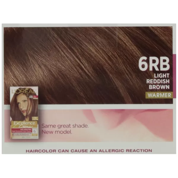 L'Oreal Paris Excellence Creme Permanent Hair Color, 4 Dark Brown, 100 percent Gray Coverage Hair Dye, Pack of 2