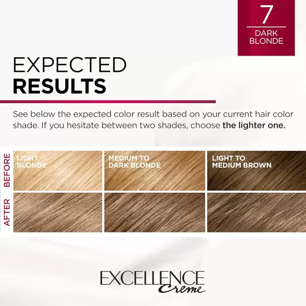 L'Oreal Paris Excellence Creme Permanent Hair Color, 4 Dark Brown, 100 percent Gray Coverage Hair Dye, Pack of 2