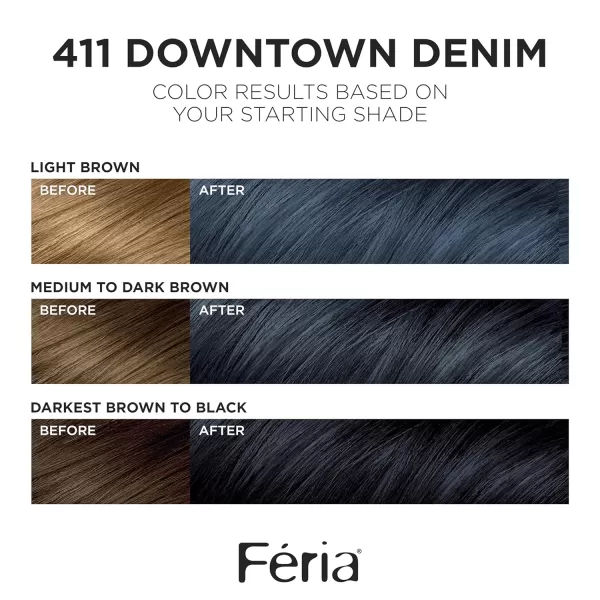 L'Oreal Paris Feria Multi-Faceted Shimmering Permanent Hair Color, 20 Black Leather , Pack of 1, Hair Dye