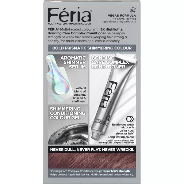 L'Oreal Paris Feria Multi-Faceted Shimmering Permanent Hair Color, 20 Black Leather , Pack of 1, Hair Dye