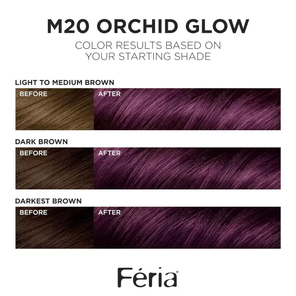 L'Oreal Paris Feria Multi-Faceted Shimmering Permanent Hair Color, 20 Black Leather , Pack of 1, Hair Dye