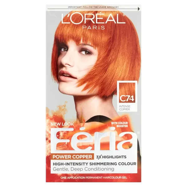 L'Oreal Paris Feria Multi-Faceted Shimmering Permanent Hair Color Hair Dye, V38 Violet Noir 