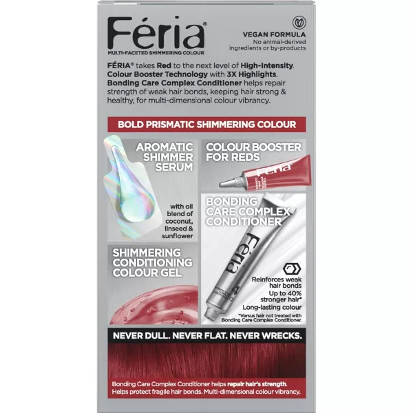 L'Oreal Paris Feria Multi-Faceted Shimmering Permanent Hair Color Hair Dye, V38 Violet Noir )