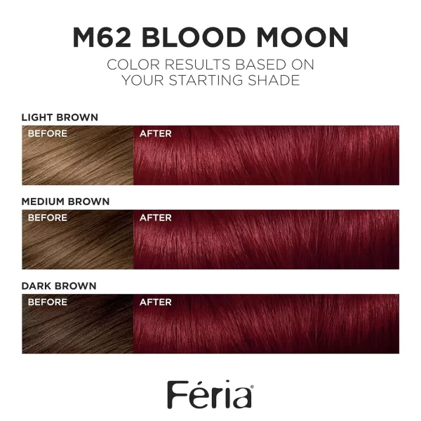 L'Oreal Paris Feria Multi-Faceted Shimmering Permanent Hair Color Hair Dye, V38 Violet Noir 