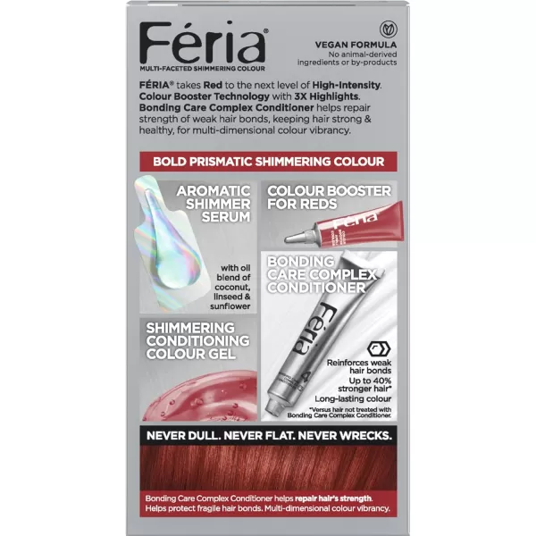 L'Oreal Paris Feria Multi-Faceted Shimmering Permanent Hair Color Hair Dye, V38 Violet Noir )