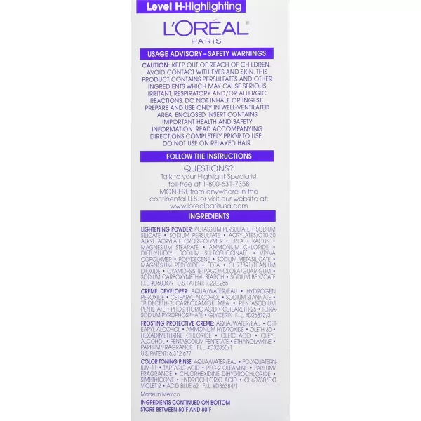 L'Oreal Paris Frost and Design Cap Hair Highlights For Long Hair, H85 Champagne, 1 kit