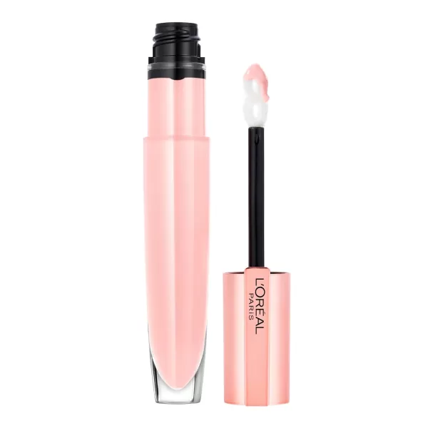 L'Oreal Paris Glow Paradise Hydrating Tinted Lip Balm-in-Gloss with Pomegranate Extract &amp; Hyaluronic Acid, Ultra-Gentle, Non-Sticky Formula, Feathery Fleur, 0.23 Fl Oz