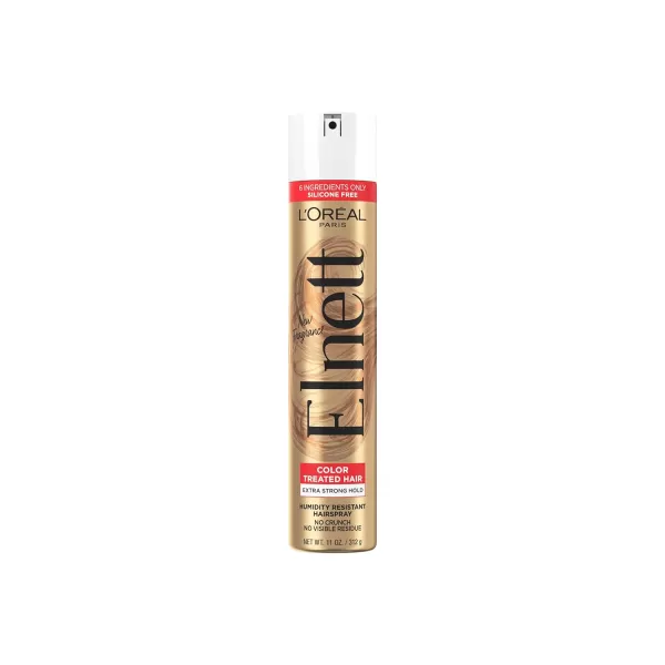 L'Oreal Paris Hair Care Elnett Satin Extra Strong Hold Hairspray, Unscented, 11 Ounce )