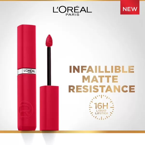 L'Oreal Paris Infallible Matte Resistance Liquid Lipstick, up to 16 Hour Wear, Road Tripping 240, 0.17 Fl Oz