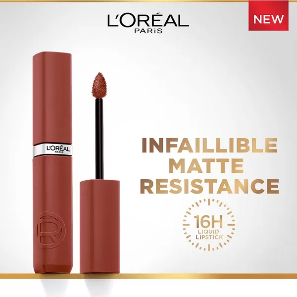 L'Oreal Paris Infallible Matte Resistance Liquid Lipstick, up to 16 Hour Wear, Road Tripping 240, 0.17 Fl Oz
