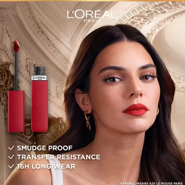 L'Oreal Paris Infallible Matte Resistance Liquid Lipstick, up to 16 Hour Wear, Road Tripping 240, 0.17 Fl Oz