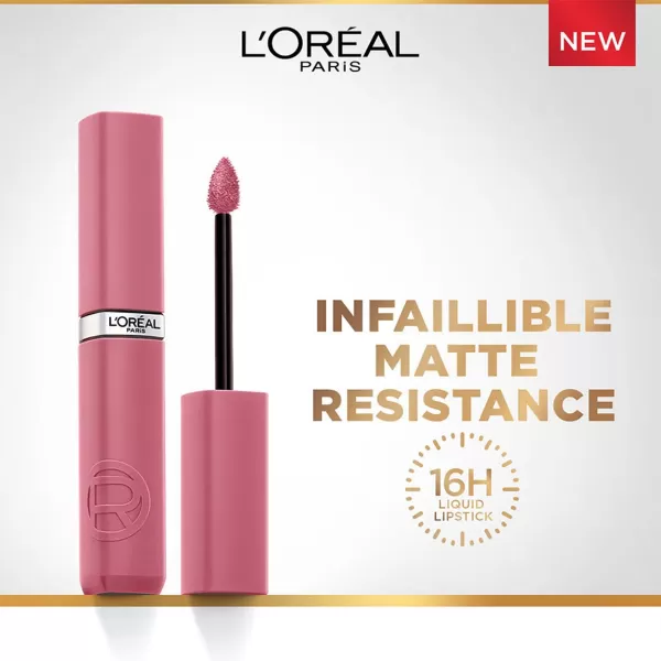 L'Oreal Paris Infallible Matte Resistance Liquid Lipstick, up to 16 Hour Wear, Road Tripping 240, 0.17 Fl Oz