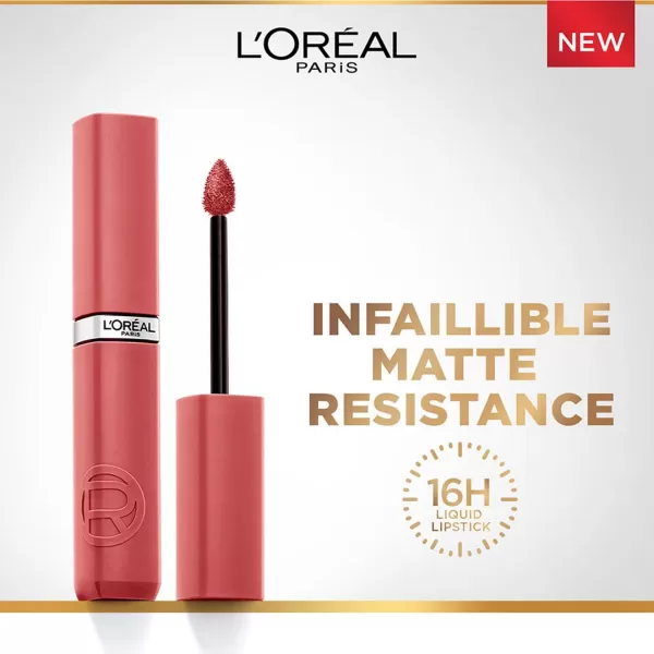 L'Oreal Paris Infallible Matte Resistance Liquid Lipstick, up to 16 Hour Wear, Road Tripping 240, 0.17 Fl Oz