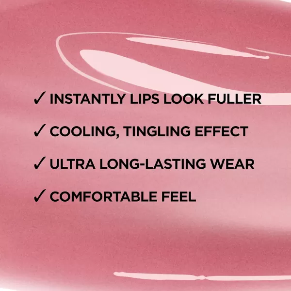 L'Oreal Paris Infallible Pro Gloss Plump Lip Gloss with Hyaluronic Acid, Long Lasting Plumping Shine, Lips Look Instantly Fuller and More Plump, Blossom, 0.21 fl. oz.