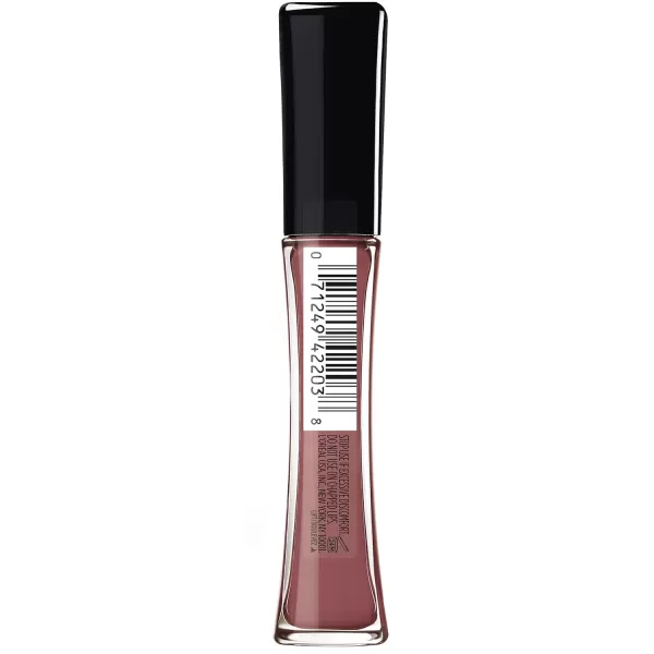L'Oreal Paris Infallible Pro Gloss Plump Lip Gloss with Hyaluronic Acid, Long Lasting Plumping Shine, Lips Look Instantly Fuller and More Plump, Mauve Glow , 0.21 fl. oz.