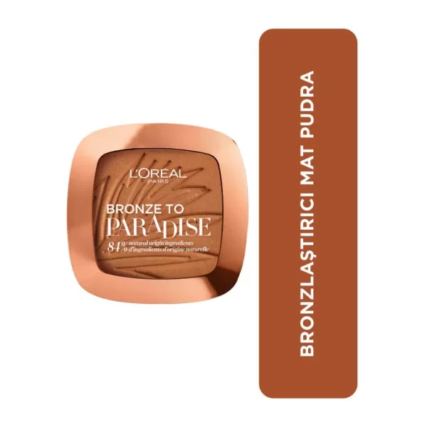 L'Oreal Paris Infallible Up to 24H Fresh Wear Soft Matte Longwear Bronzer. Waterproof, heatproof, Transfer, humidity and sweatproof, Light Medium, 0.31 oz
