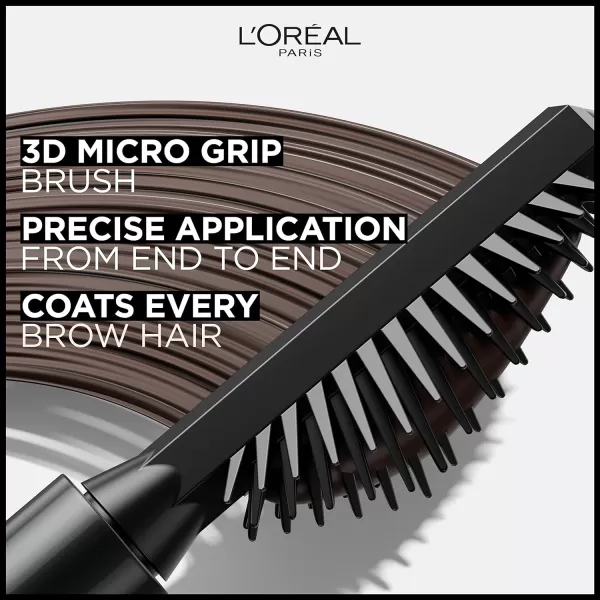 L'Oreal Paris Infallible Volumizing 24H Wear Brow Mascara, Long Lasting Eyebrow Makeup for 2X Fuller Eyebrows, 8.0 Light Blonde, 0.13 Fl Oz