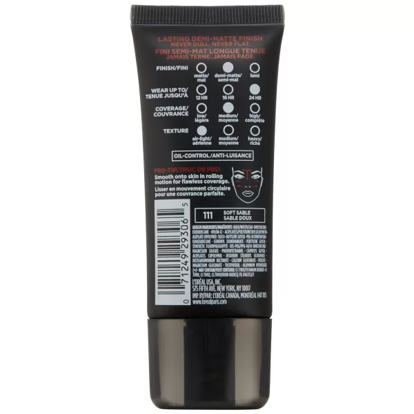 L'Oreal Paris K1828700 Infallible Pro-Matte Liquid Longwear Foundation Makeup, 102 Shell Beige, 1 Fl; Oz.