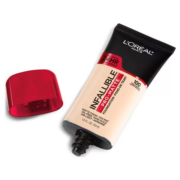 L'Oreal Paris K1828700 Infallible Pro-Matte Liquid Longwear Foundation Makeup, 102 Shell Beige, 1 Fl; Oz.