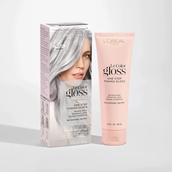 L'Oreal Paris Le Color One Step Hair Toning Gloss, Cool Blonde, 4 Ounce