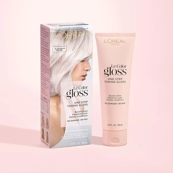 L'Oreal Paris Le Color One Step Hair Toning Gloss, Cool Blonde, 4 Ounce
