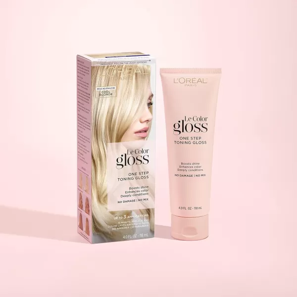 L'Oreal Paris Le Color One Step Hair Toning Gloss, Cool Blonde, 4 Ounce