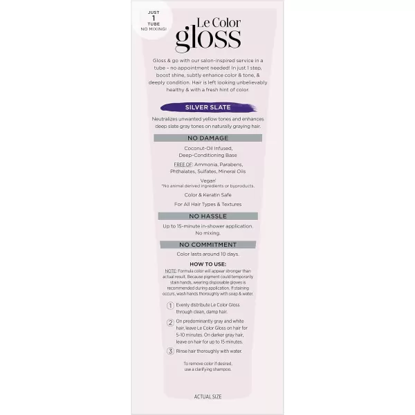 L'Oreal Paris Le Color One Step Hair Toning Gloss, Cool Blonde, 4 Ounce