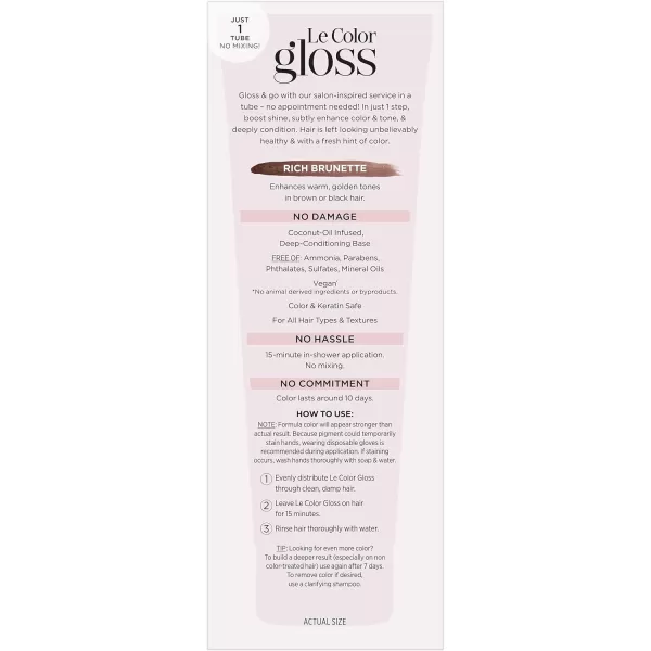 L'Oreal Paris Le Color One Step Hair Toning Gloss, Cool Blonde, 4 Ounce