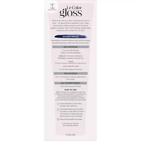 L'Oreal Paris Le Color One Step Toning Hair Gloss, Copper, 4 Ounce