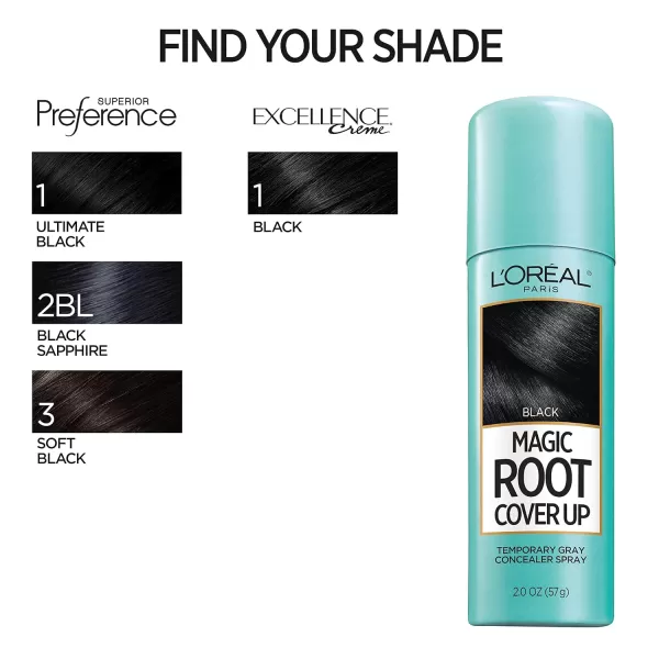 L'Oreal Paris Magic Root Cover Up Gray Concealer Spray Light Brown 2 oz.