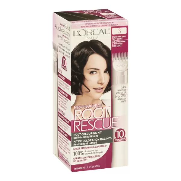 L'Oreal Paris Magic Root Rescue 10 Minute Root Hair Coloring Kit, Permanent Hair Color with Quick Precision Applicator, 100 percent Gray Coverage, 5 Medium Brown, 1 kit