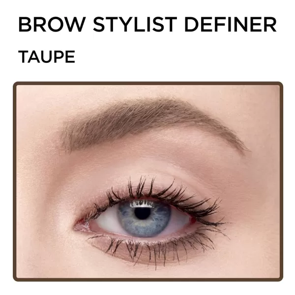 L'Oreal Paris Makeup Brow Stylist Definer Waterproof Eyebrow Pencil, Ultra-Fine Mechanical Pencil, Draws Tiny Brow Hairs and Fills in Sparse Areas and Gaps, Dark Brunette, 0.003 Ounce 