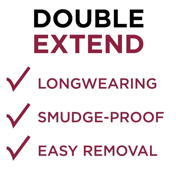 L'Oreal Paris Makeup Double Extend Beauty Tubes Lengthening 2 Step Mascara, Black, 1 Tube