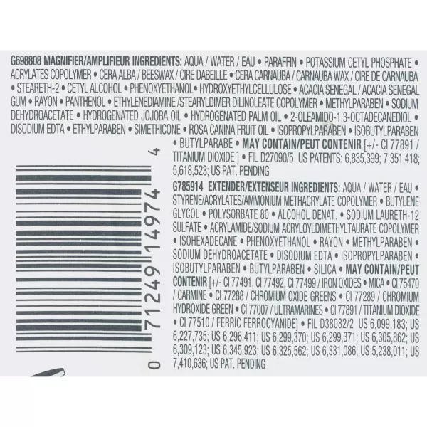 L'Oreal Paris Makeup Double Extend Beauty Tubes Lengthening 2 Step Mascara, Black, 1 Tube