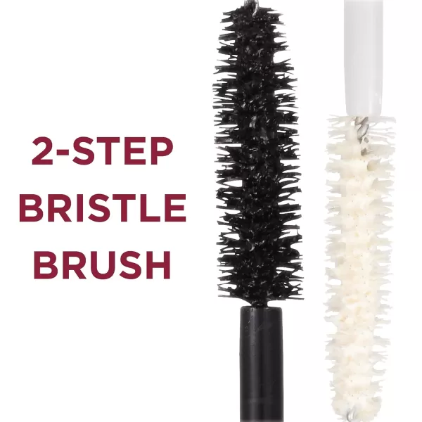 L'Oreal Paris Makeup Double Extend Beauty Tubes Lengthening 2 Step Mascara, Black, 1 Tube